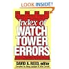 Index of Watchtower Errors 1879 to 1989