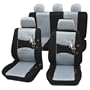 Cartrend 60223 Sitzbezug Komplett-Set "Gecko Mesh" grau, mit Dokunaht