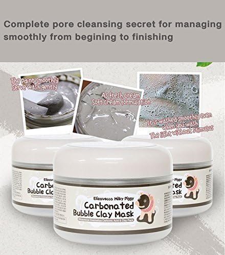 Milky Piggy Bubble Clay Mask 100g + Milky Piggy Sea Salt Cream 100g by Green Piggy