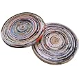 Made from Recycled Magazines - Coasters - Set of 2