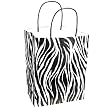 Zebra print gift bags
