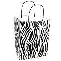 Zebra print gift bags