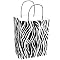 Zebra print gift bags