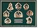 Olivewood Nativity Ornaments, Set of 8