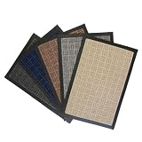 Wellington Indoor Carpet Mat - Natural Rubber Backed Mats - Brown; Tan; Blue; Charcoal, Gray