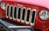 2007-2008 Jeep Wrangler JK Chrome Grille Insert