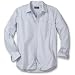Legend Wash Long-Sleeve Patterned Poplin Shirt (Regular XL Dark Blue)