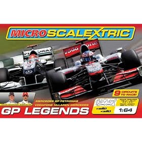 Micro Scalextric G1070 GP Legends 1:64 Scale Race Set