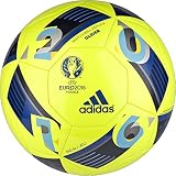 adidas Performance Euro 16 Glider Soccer Ball, Solar Yellow/Collegiate Royal/Night Indigo, 4