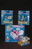Zhu Zhu Pets Set-Hamster Baby Stroller with the Exclusive Hallmark Bunny Hamster FLUFFY and 2 baby zhu zhu pets - Peanut & Muffin