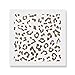 Leopard Print Cookie Stencil Template - Reusable & Durable Food Safe Stencils for Cookies and Baking