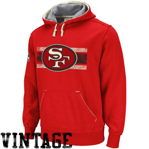 Reebok San Francisco 49ers Vintage Applique Hooded Sweatshirt Medium