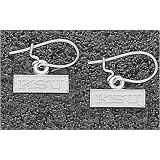 LogoArt Kansas State Wildcats Sterling Silver Team Font 3/16 Dangle Earrings