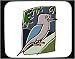 Decorated Mouse Pad with australia, kookaburra, gray, branch, bird
