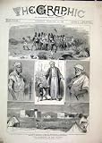 Original old antique victorian print - 