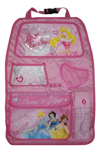 Imagen 2 de Kaufmann DPKFZ630 - Organizador de juguetes para respaldo de coche, diseño de Princesas Disney