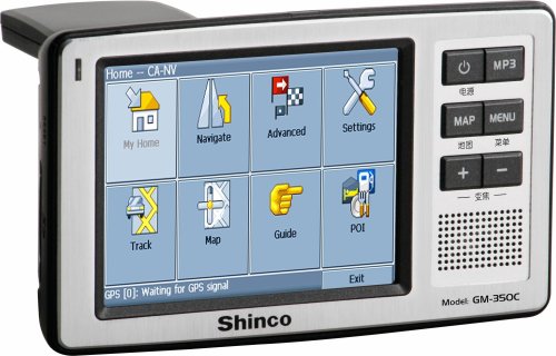 Childrens Toyshop  Electronics : Shinco GM 350S Europe - 3.5" Portable Satellite Navigation With Detailed Western European Maps, MP3, MP4, Destinator 6.0 Software With NavteQ Maps On Board