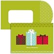 Three Packages Christmas Cards -