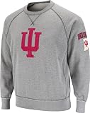 Indiana Hoosiers Heather Grey Outlaw Crewneck Sweatshirt