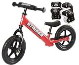 *Strider ST-4 Balance Bike with Elbow Pads & Knee Pads* (Red)