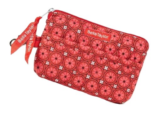 Bella Taylor Poppy Plaid Quilted Cotton Gadget Pouch