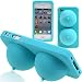 IBOOBIES Soft Silicone Cover Case for Apple iPhone 4G - Turqoise