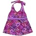tropical plaid halter