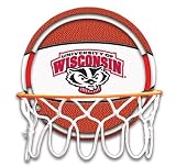 University of Wisconsin Badgers Neon Pebble Leather Basketball Hoop