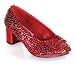 Judy Red Sequin Adult Shoes - Wide Width