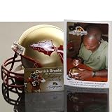 NCAA Riddell Florida State Seminoles (FSU) #10 Derrick Brooks Autographed Mini Helmet