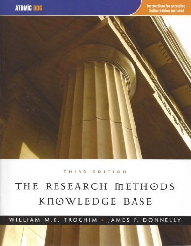 The Research Methods Knowledge Base 3rd (third) Edition by Trochim, William, Donnelly, James P [2006]