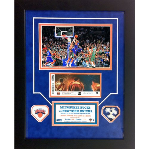 Steiner Sports New York Knicks Carmelo Anthony First Game As A Knick Framed 14X20 Ticket Collage