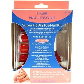 Nail Esque Super Fit Big Toe Nail Kit With Polish