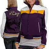 NFL Minnesota Vikings Ladies Purple Bonded Softshell Full Zip Jacket (Medium)