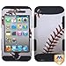 MyBat TUFF Hybrid Protector Cover for iPod touch Generation 4 (Baseball/Black)