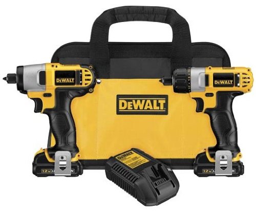 DEWALT DCK210S2 12-Volt Max Screwdriver / Impact Driver Combo Kit