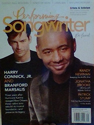 Harry Connick, Jr. & Branford Marsalis / Randy Newman - Keeping the Shuffle Alive / Jonatha Brooke - Writing with Woody Guthrie / Patrick Stump - Fall Out Boy - (Performing Songwriter - Volume 16, Issue 112, September & October 2008)