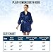 SlickBlue Womens Kimono Robe Satin Bridesmaid Lounge Sleepwear -Purple, Medium