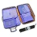 OEE 6 Set Travel Organizers Packing Cubes Luggage Organizers Compression Pouches