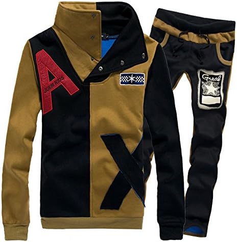 ArtMine Men's Women's Stand Collar Fleece Sports Track Suit Sweat Pant