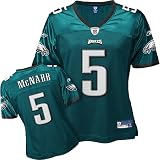 Donovan McNabb Green Reebok Replica Philadelphia Eagles Women's Jersey