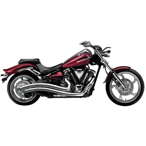 Cobra Speedster Swept Chrome Exhaust System for 2008-2010 Yamaha XV19CX/C Raider