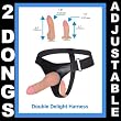 New Female Strap on Double Dong Harness