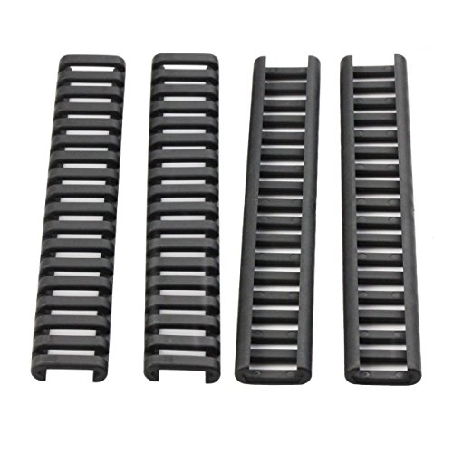 OctagonStar 17-Slot Heat Resistant 7 Inch Rubber Covers /Rubber Mounts /Rubber Rail Guard Ladder (4pcs)