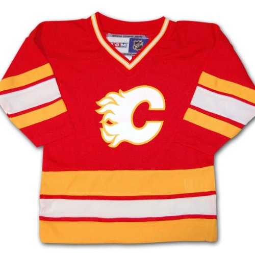Calgary Flames CCM Youth Replica Alternate NHL Hockey Jersey Size S/M
