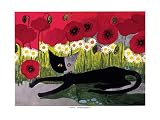 Eurographics RW1072 Rosina Wachtmeister, Perche Io - Warum ich? 60 x 80 cm, Hochwertiger Kunstdruck - Katzen