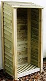 from Charmed Wood Heavy Duty, Treated, Rustic, Hand-Made Log Store, Garden Storage