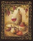 51mcNAmju8L. SL160  Tuscan Table   Chianti   Mini by Gregory Gorham. PLAQUE MOUNTED. 7.35 inches width by 9.28 inches height. Highest Quality Art Poster Print