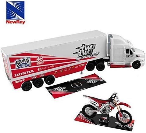 NewRay Honda TwoTwo Motorsports Chad Reed Gift Set Honda bike and truck scale model set