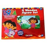 Dora The explorer 4 Wooden Jigsaw Puzzles Set